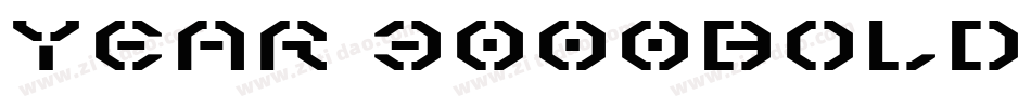 Year 3000Bold Italic字体转换